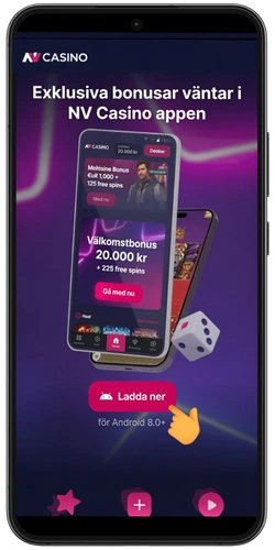 NV Casino-appen för Android 8.0+